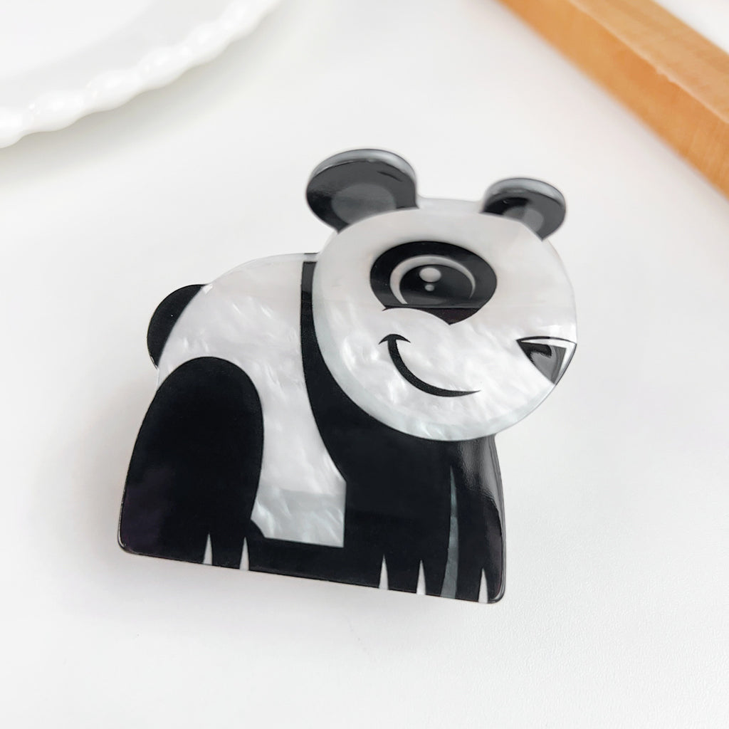 Cartoon Animal Claw Clip For Kids - panda