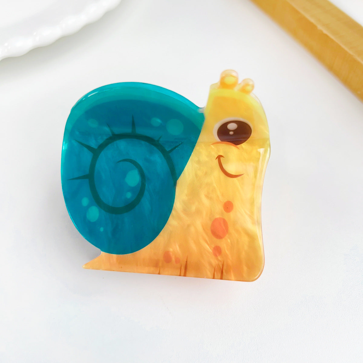 Cartoon Animal Claw Clip For Kids - snail
