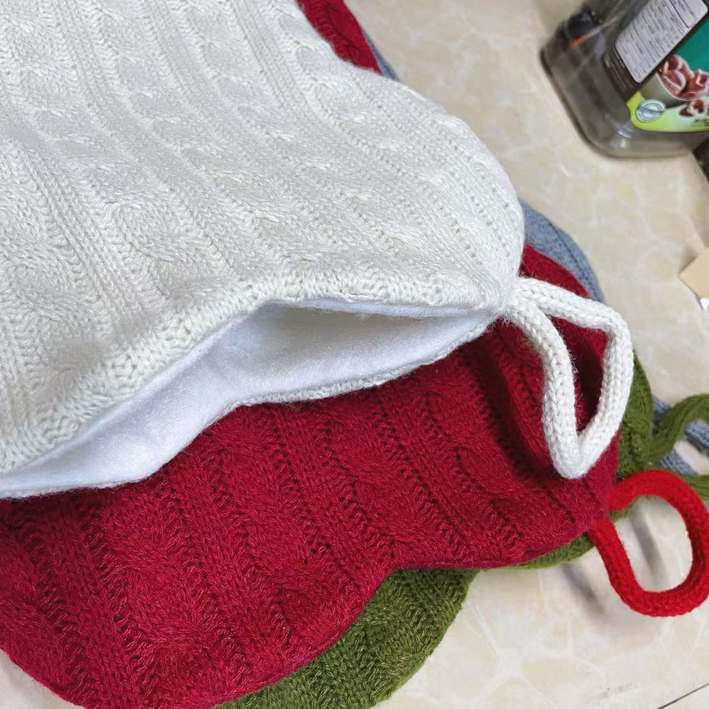 Dog Bone Cable Knit Christmas Stocking - view 1