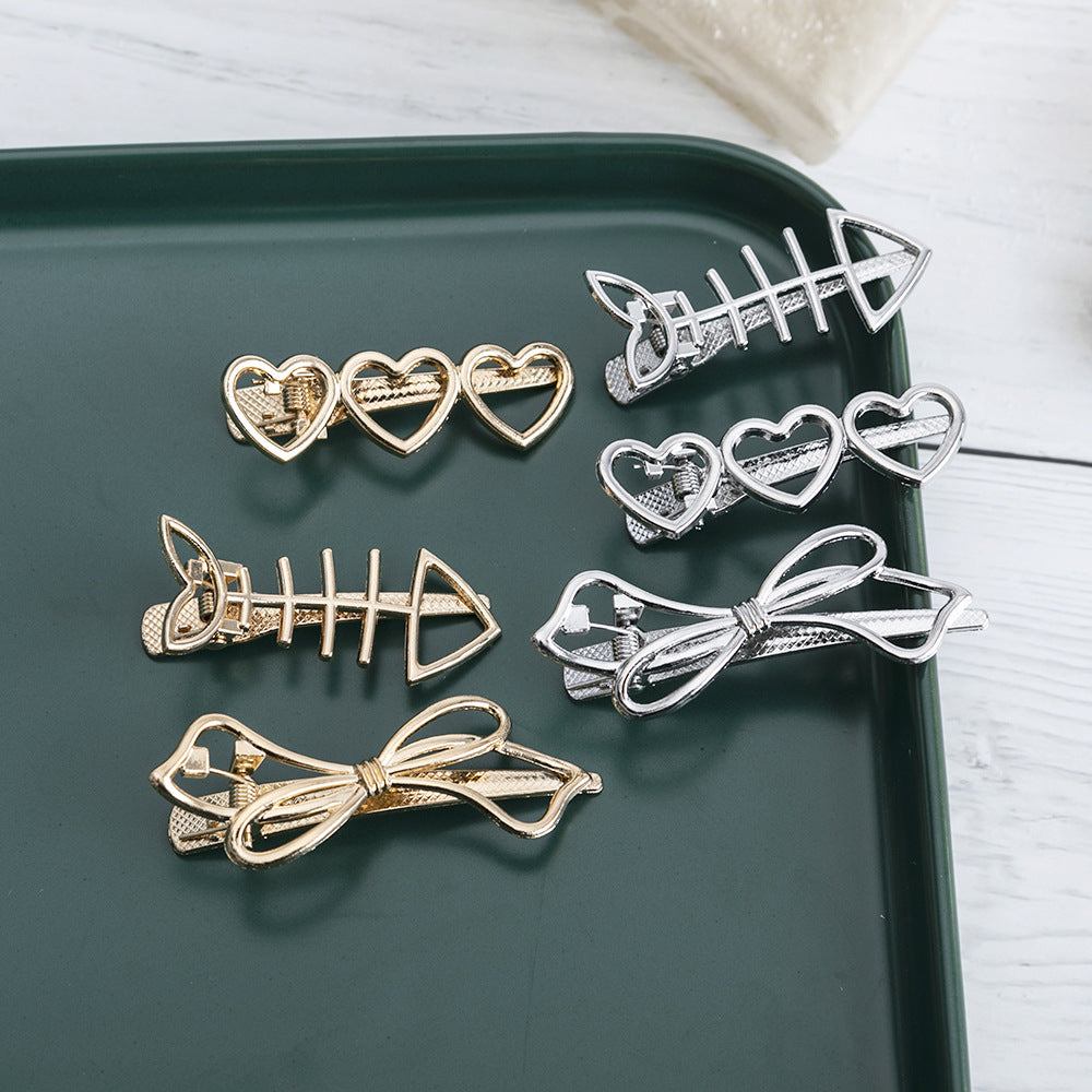 Cut Out Motif Metal Duckbill Clip