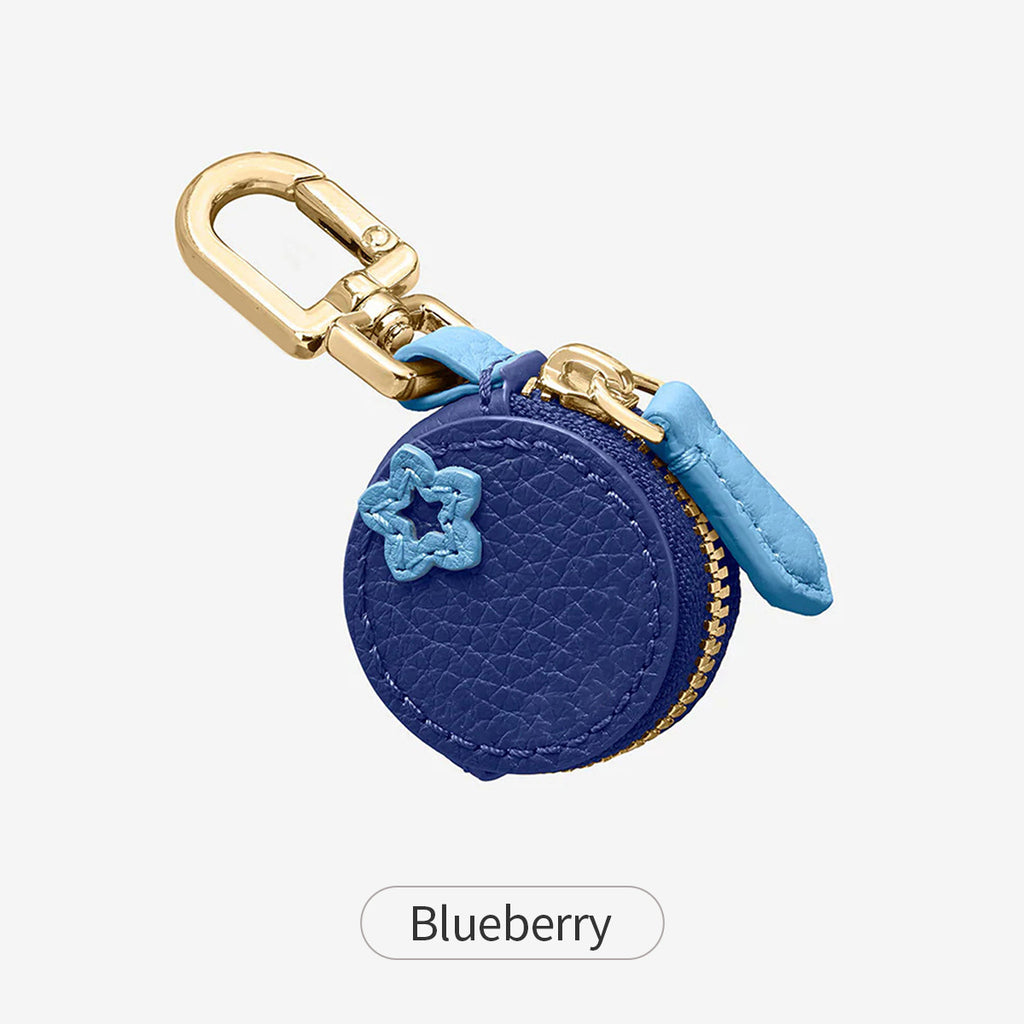Mini Fruit Coin Purse Bag Charm - Blueberry