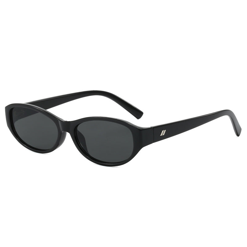 Slim Oval Frame Retro Sunglasses - NO01