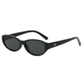 Slim Oval Frame Retro Sunglasses - NO01