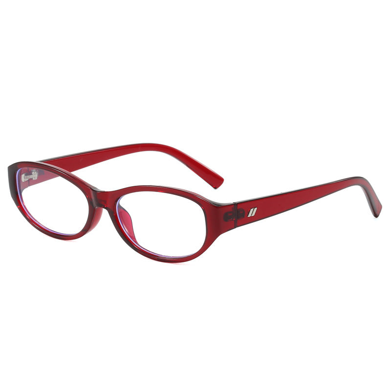 Slim Oval Frame Retro Sunglasses - NO10