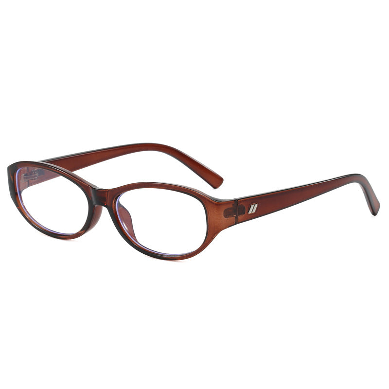 Slim Oval Frame Retro Sunglasses - NO11