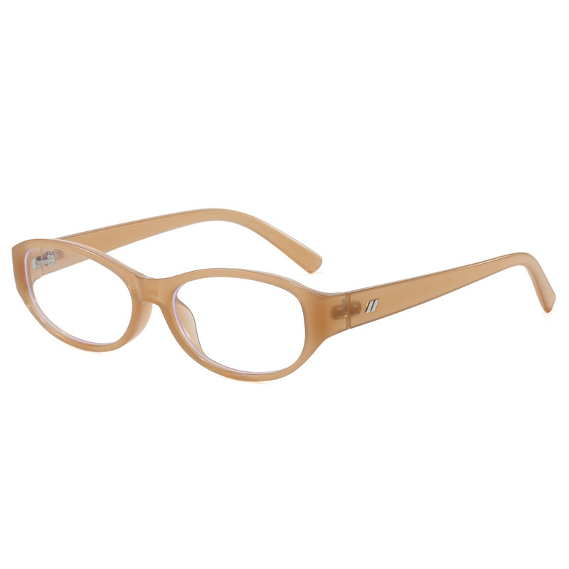 Slim Oval Frame Retro Sunglasses - NO12