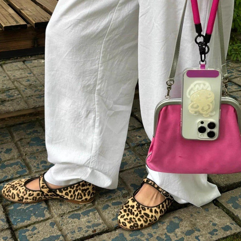 Leopard Print Mary Jane Ballet Flats
