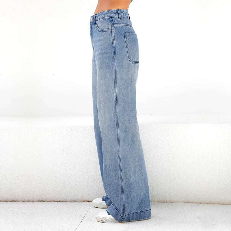 High Waist Wide Leg Baggy Jeans - view 1