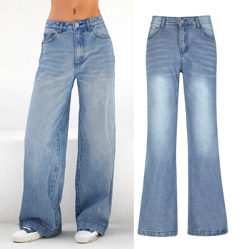 High Waist Wide Leg Baggy Jeans - view 2
