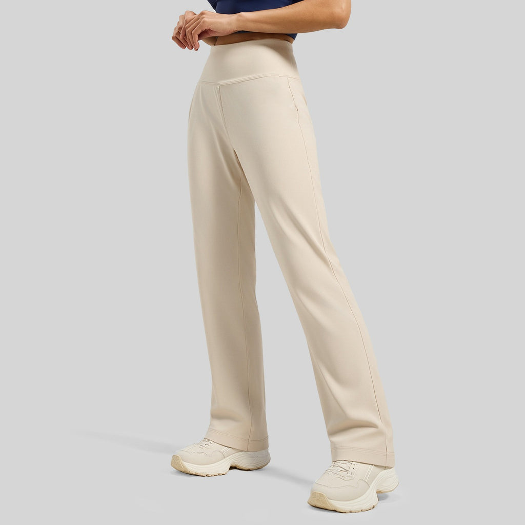 Lightweight High Waist Straight Leg Yoga Pants