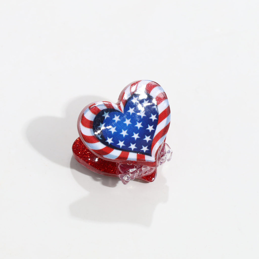 Stars and Stripes Mini Hair Claw Clips - Color_10