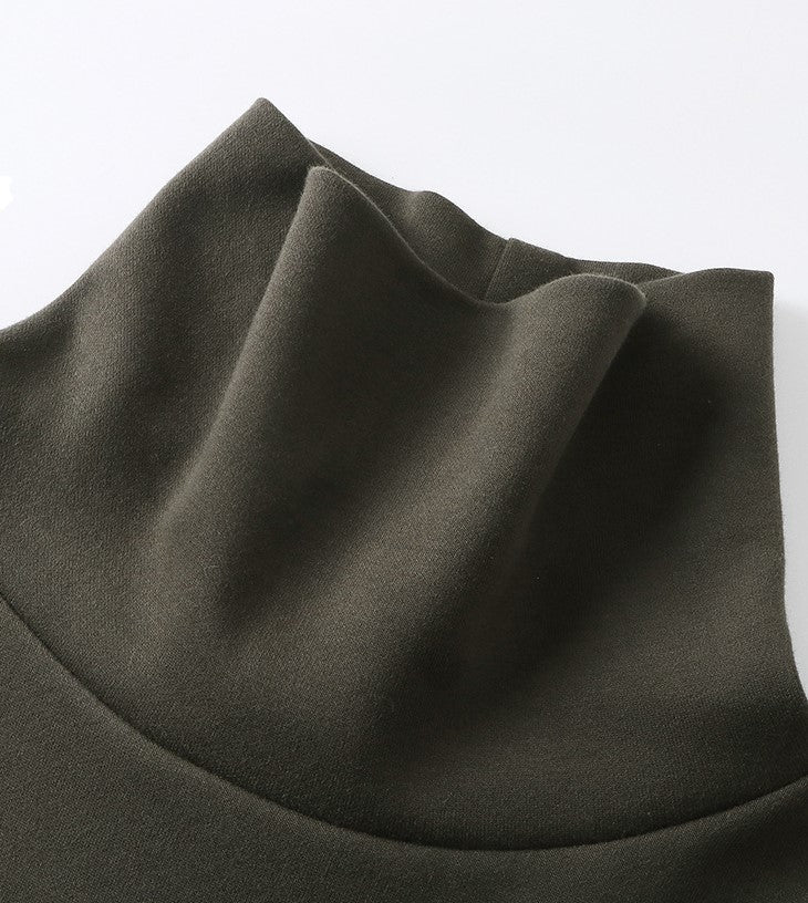 Oversized Funnel Neck Long Sleeve Top