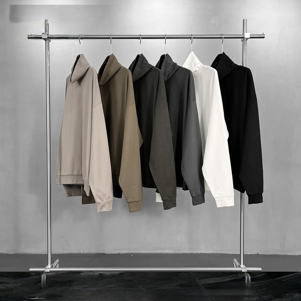 Oversized Funnel Neck Long Sleeve Top - view 6