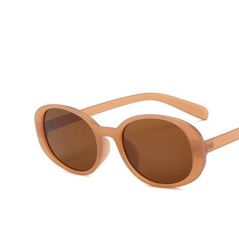 Vintage Oval Narrow Frame Sunglasses - NO02