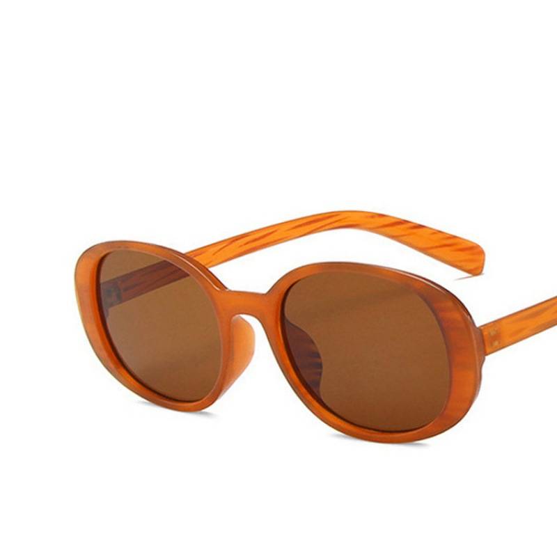 Vintage Oval Narrow Frame Sunglasses - NO03