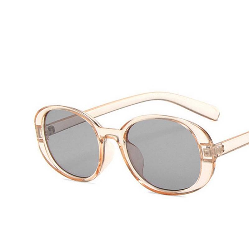 Vintage Oval Narrow Frame Sunglasses - NO04