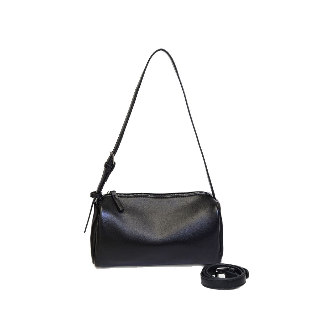 Barrel Shoulder Bag with Knotted Strap