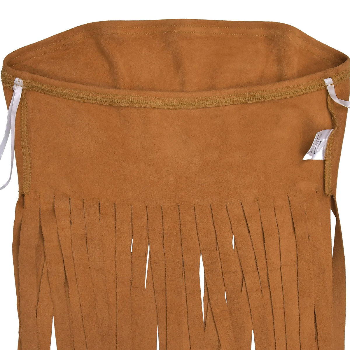Western Bandeau Top With Long Fringe - Brown - 9