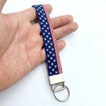Stars And Stripes Wristlet Keychain - Flag