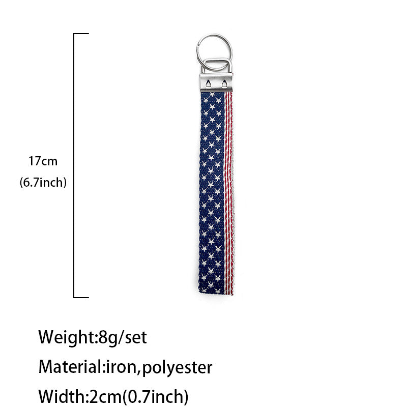 Stars And Stripes Wristlet Keychain - Flag - 2