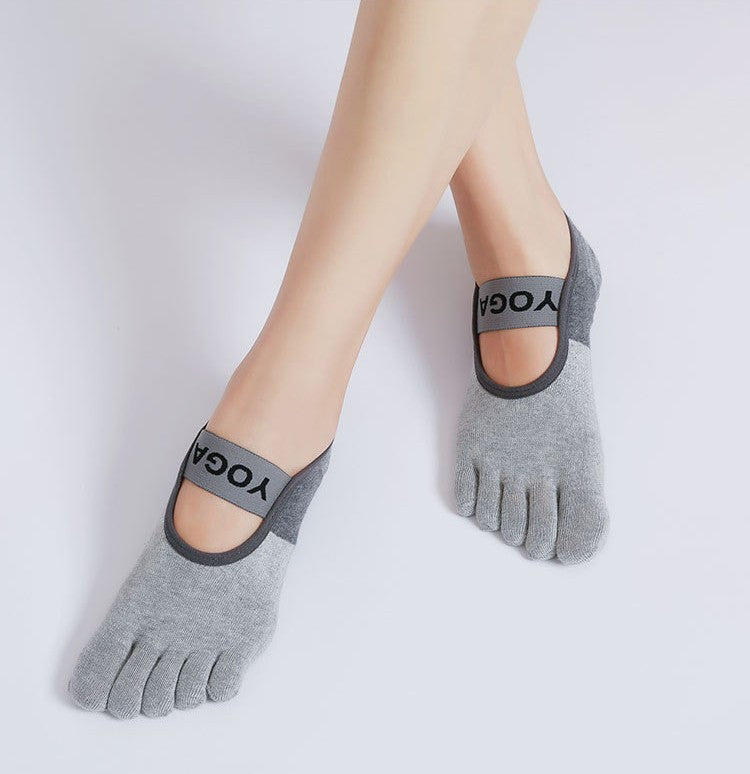 Non Slip Grip Yoga Toe Socks
