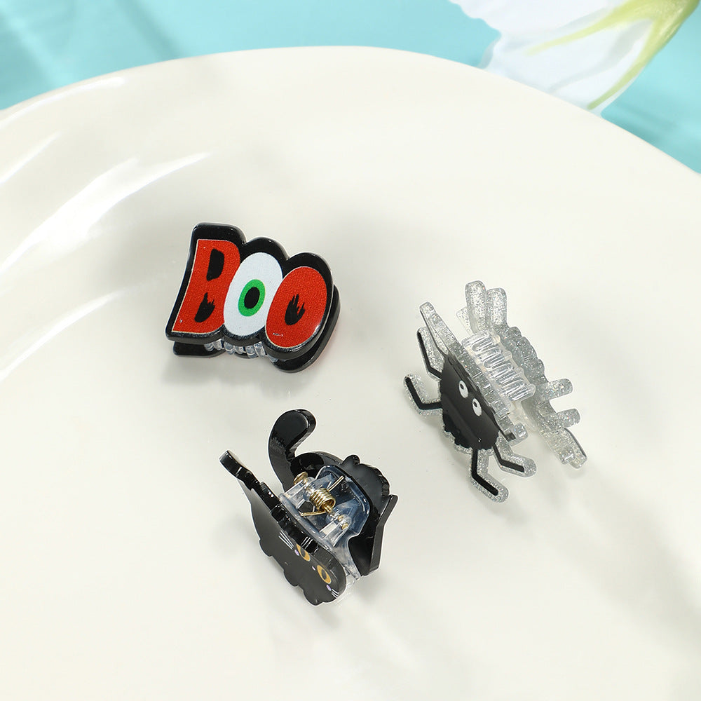 Tiny Halloween Motif Claw Hair Clips - view 1