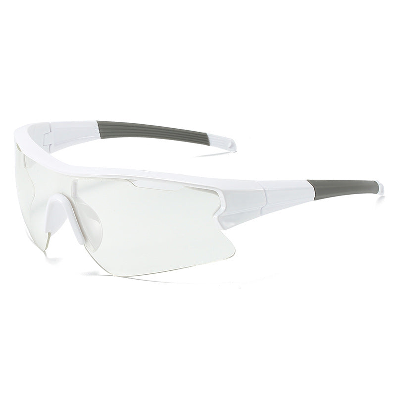 Half Rim Shield Cycling Sunglasses - C10