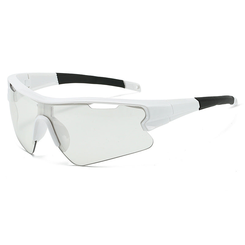 Half Rim Shield Cycling Sunglasses - C12