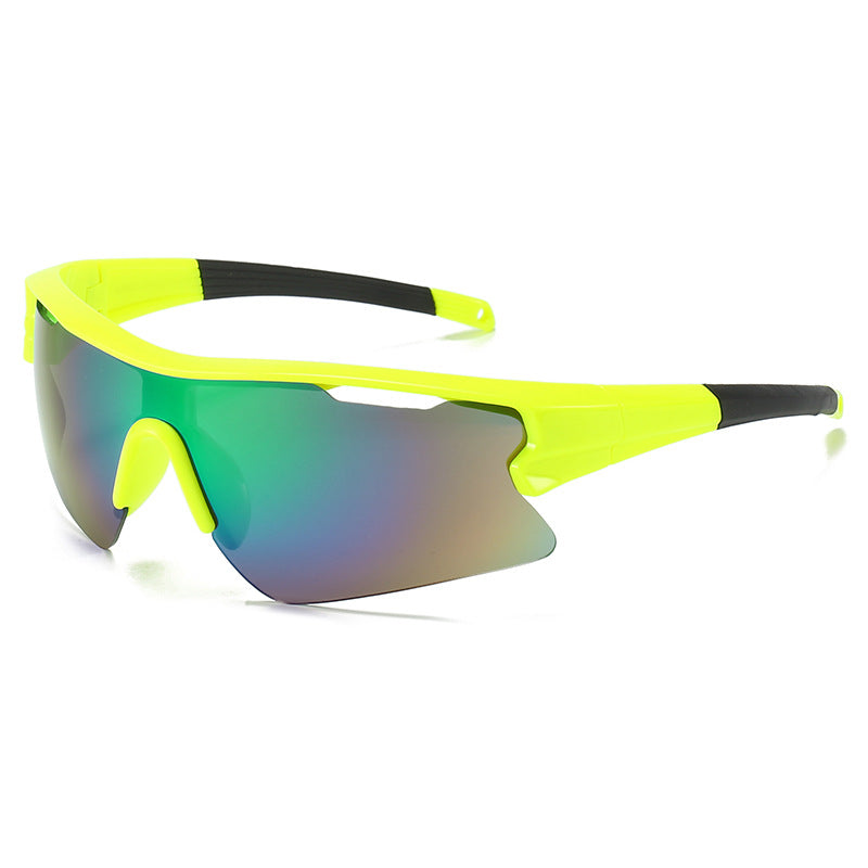 Half Rim Shield Cycling Sunglasses - C7