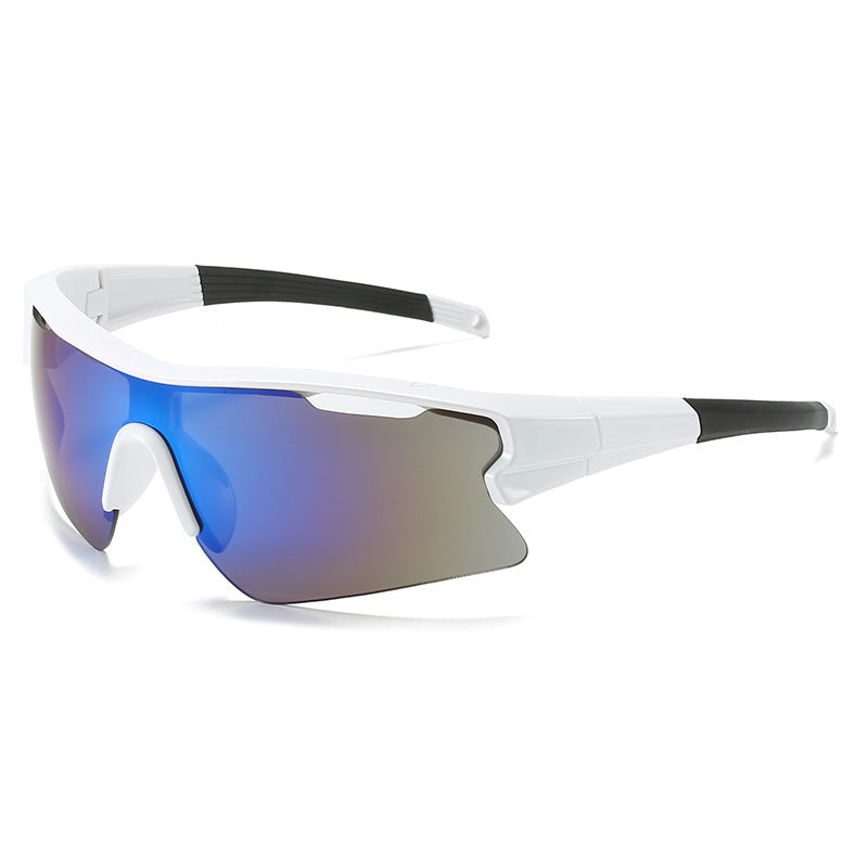 Half Rim Shield Cycling Sunglasses - C8