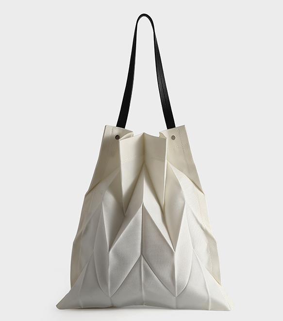 Origami Pleated Foldable Canvas Tote Bag