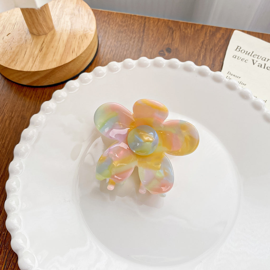 Candy Rainbow Acetate Hair Claw Clip - Style_01