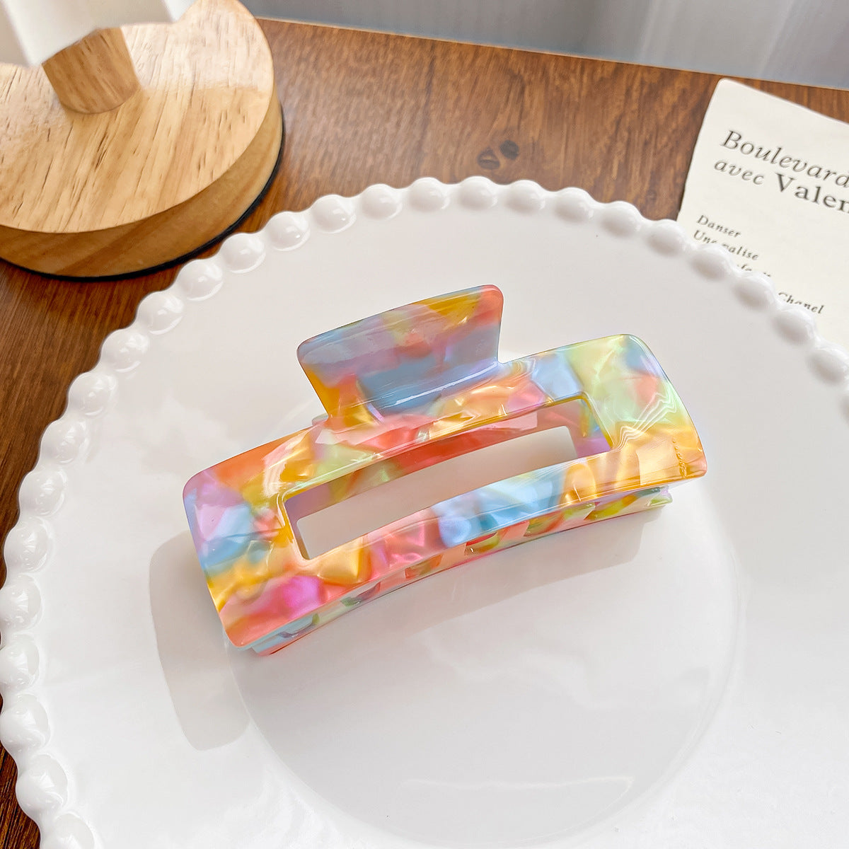 Candy Rainbow Acetate Hair Claw Clip - Style_10
