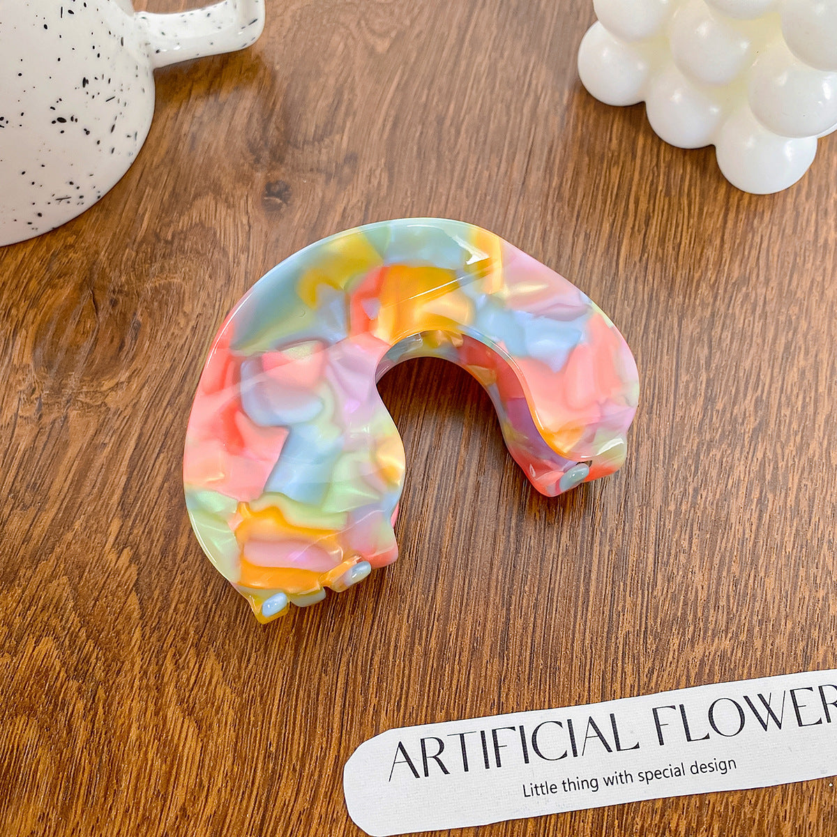 Candy Rainbow Acetate Hair Claw Clip - Style_21