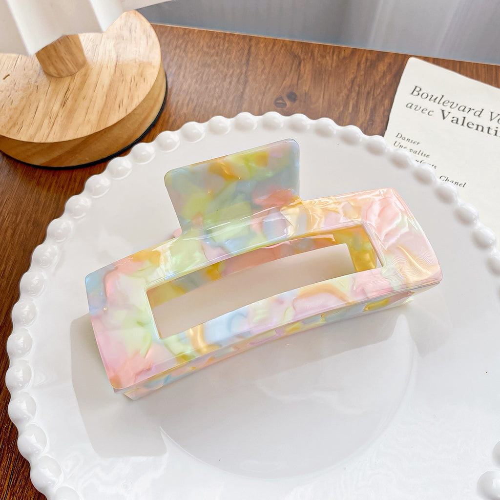Candy Rainbow Acetate Hair Claw Clip - Style_L