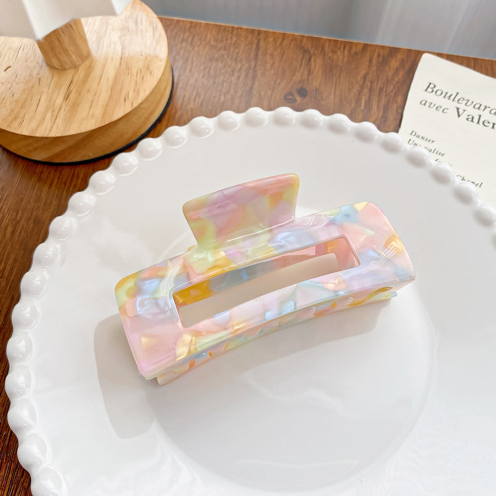 Candy Rainbow Acetate Hair Claw Clip - Style_M