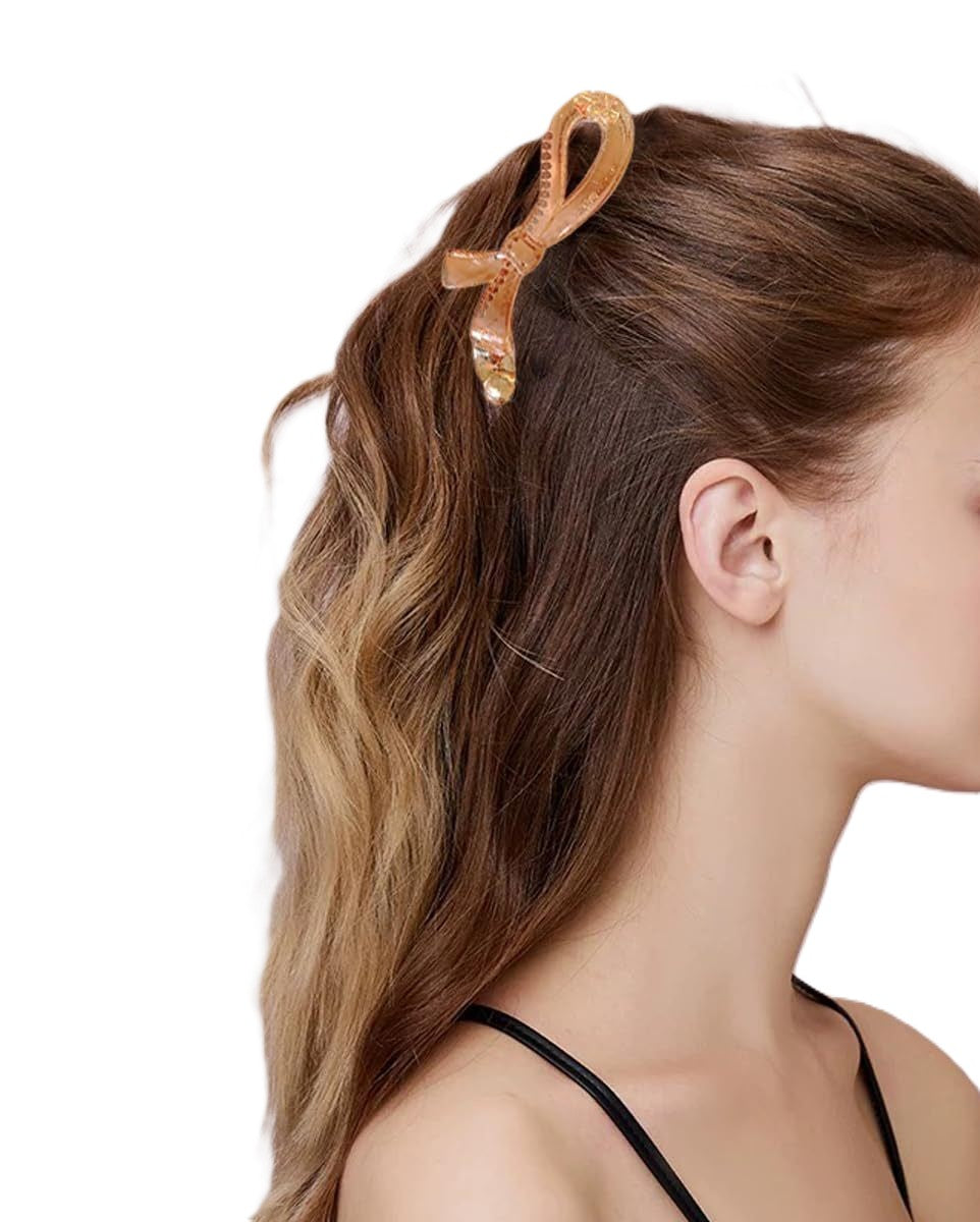 Bow Shaped Banana Clip Ponytail Hair Pin