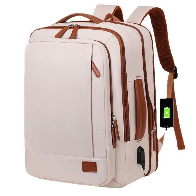 Expandable Travel Laptop Backpack with USB Port