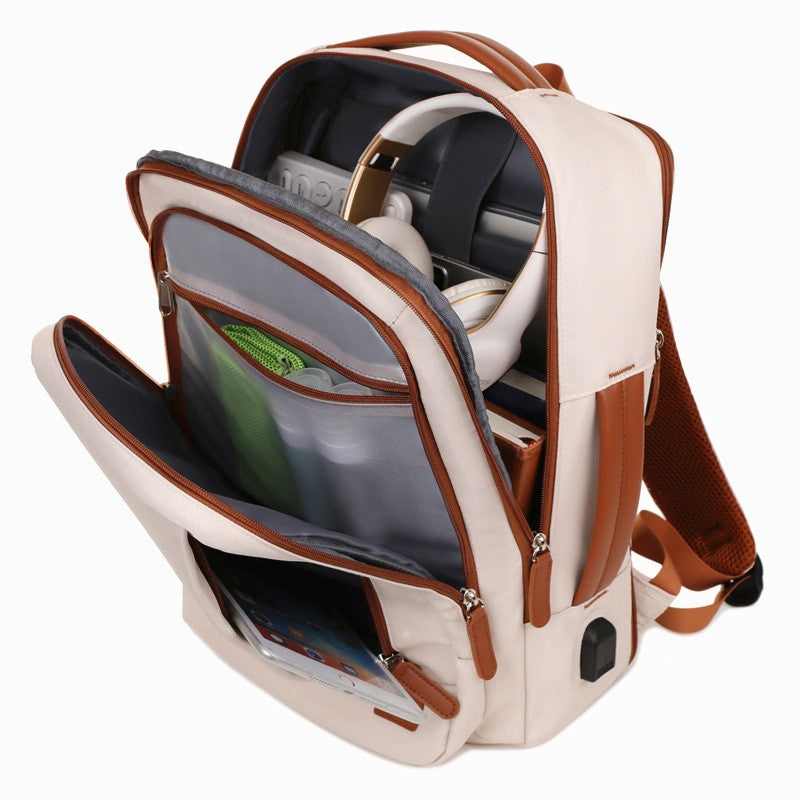 Expandable Travel Laptop Backpack with USB Port