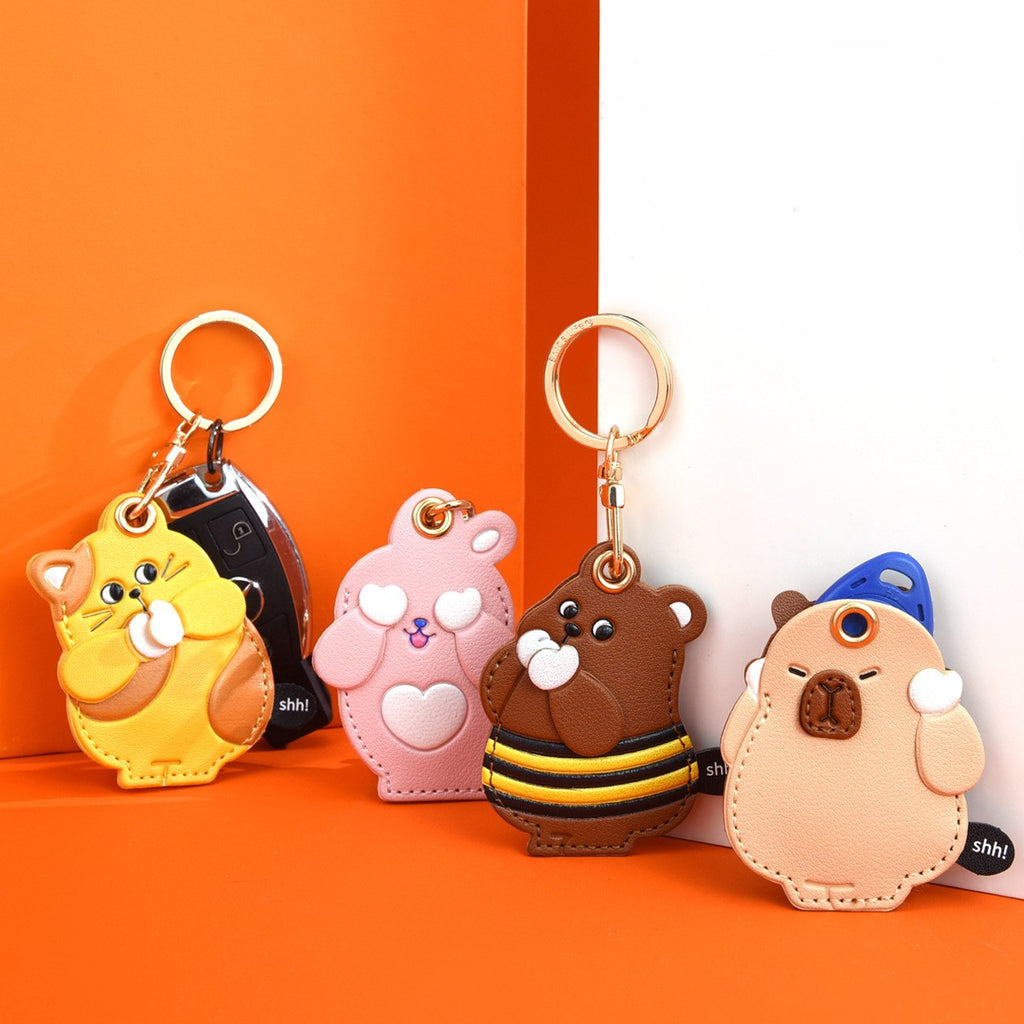 Chubby Animal Heart Keyring Bag Charm - view 1