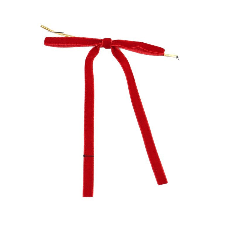 Velvet Twist Tie Bows for Christmas Tree and Gifts - view 2