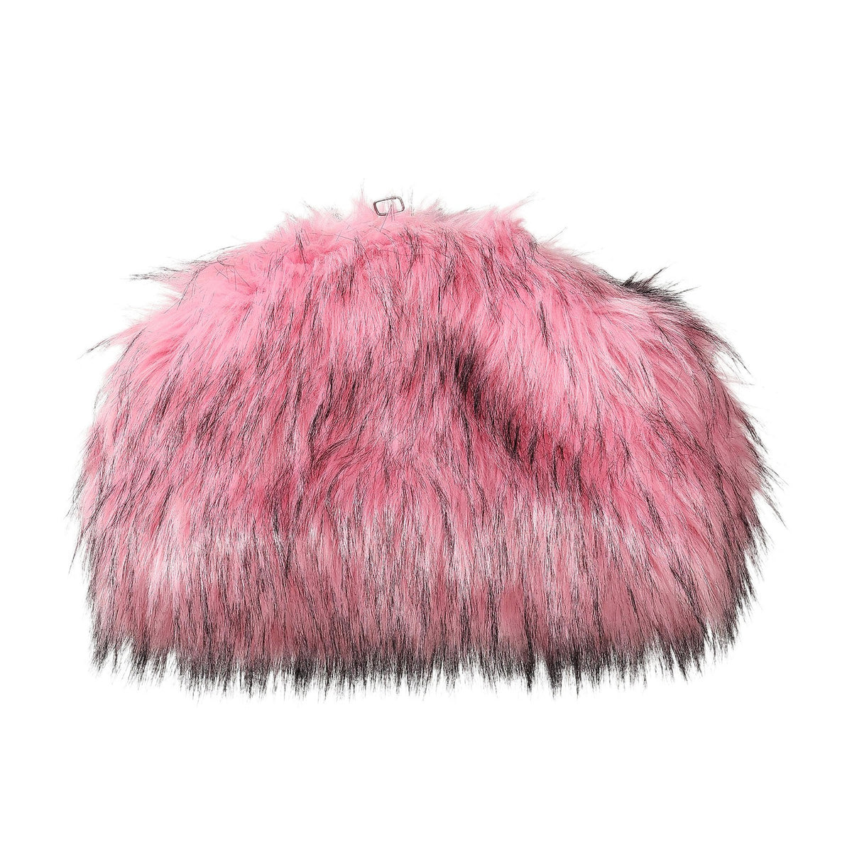 Oversized Faux Fur Frame Clutch