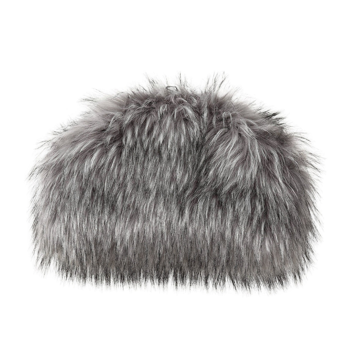 Oversized Faux Fur Frame Clutch