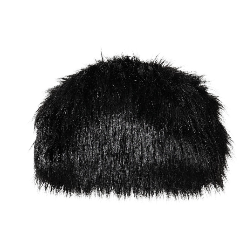 Oversized Faux Fur Frame Clutch