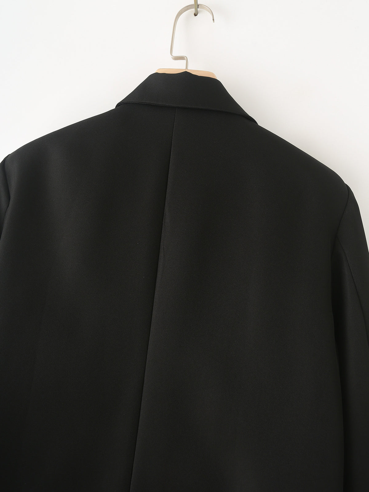 Pleated Contrast Cuff Drawstring Blazer - Black - 5