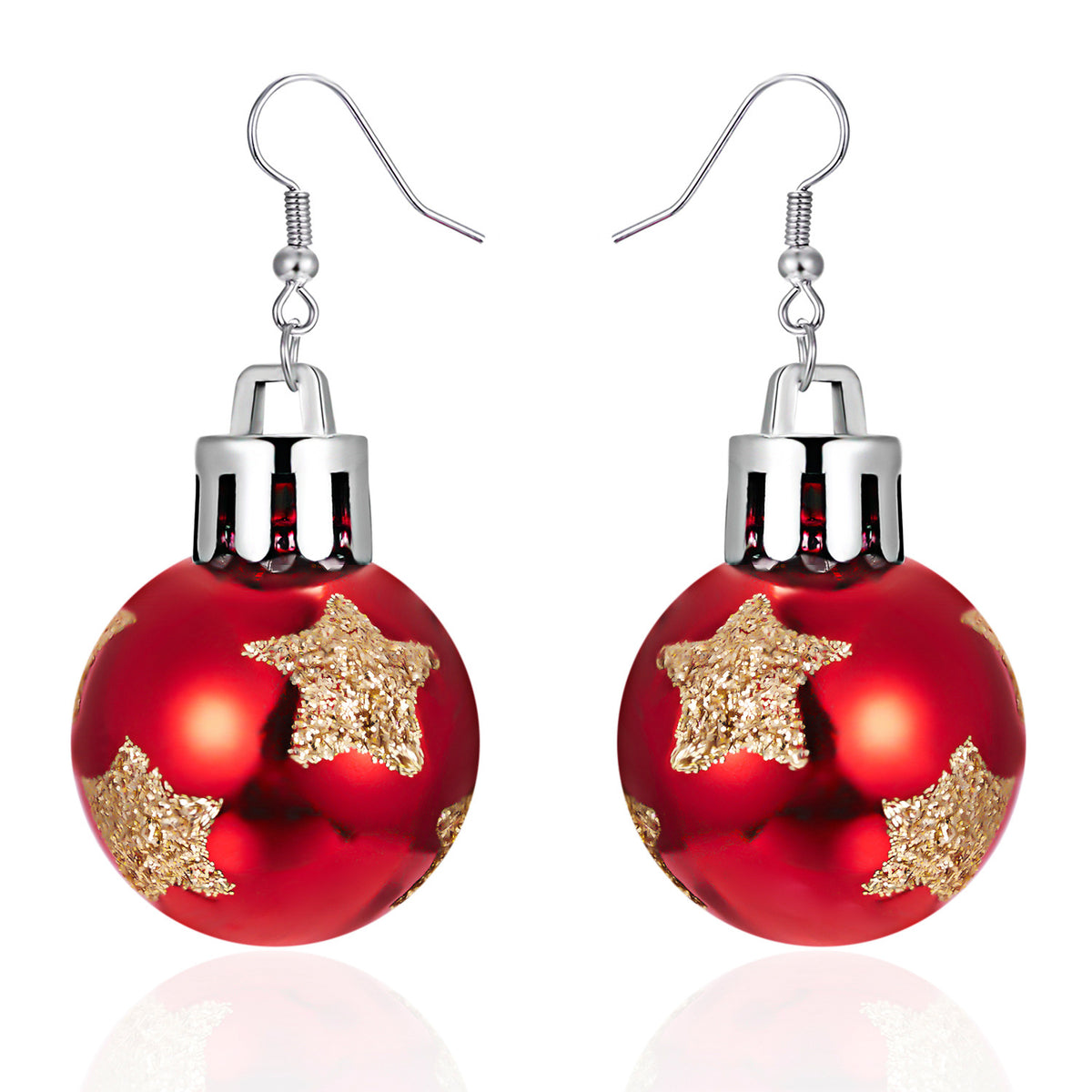 Christmas Ornament Ball Drop Earrings - view 1