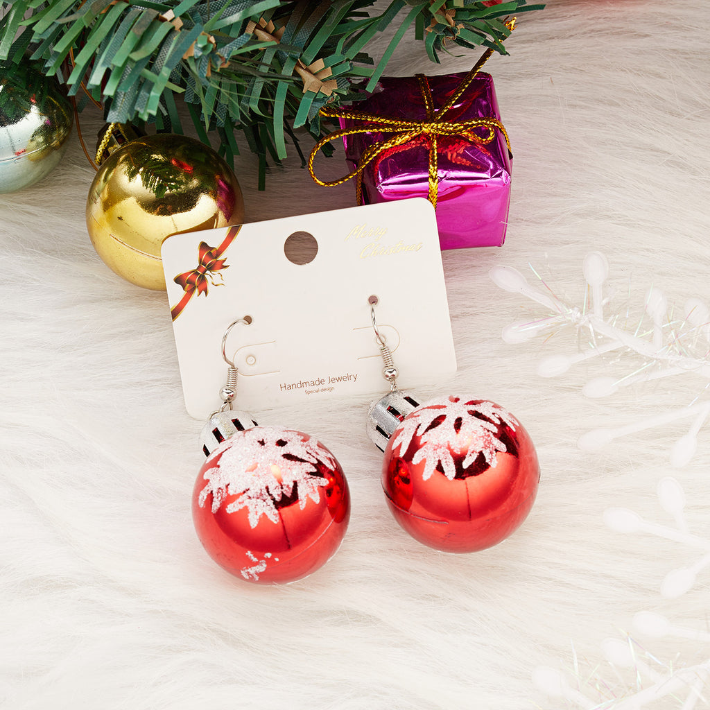 Christmas Ornament Ball Drop Earrings - view 4