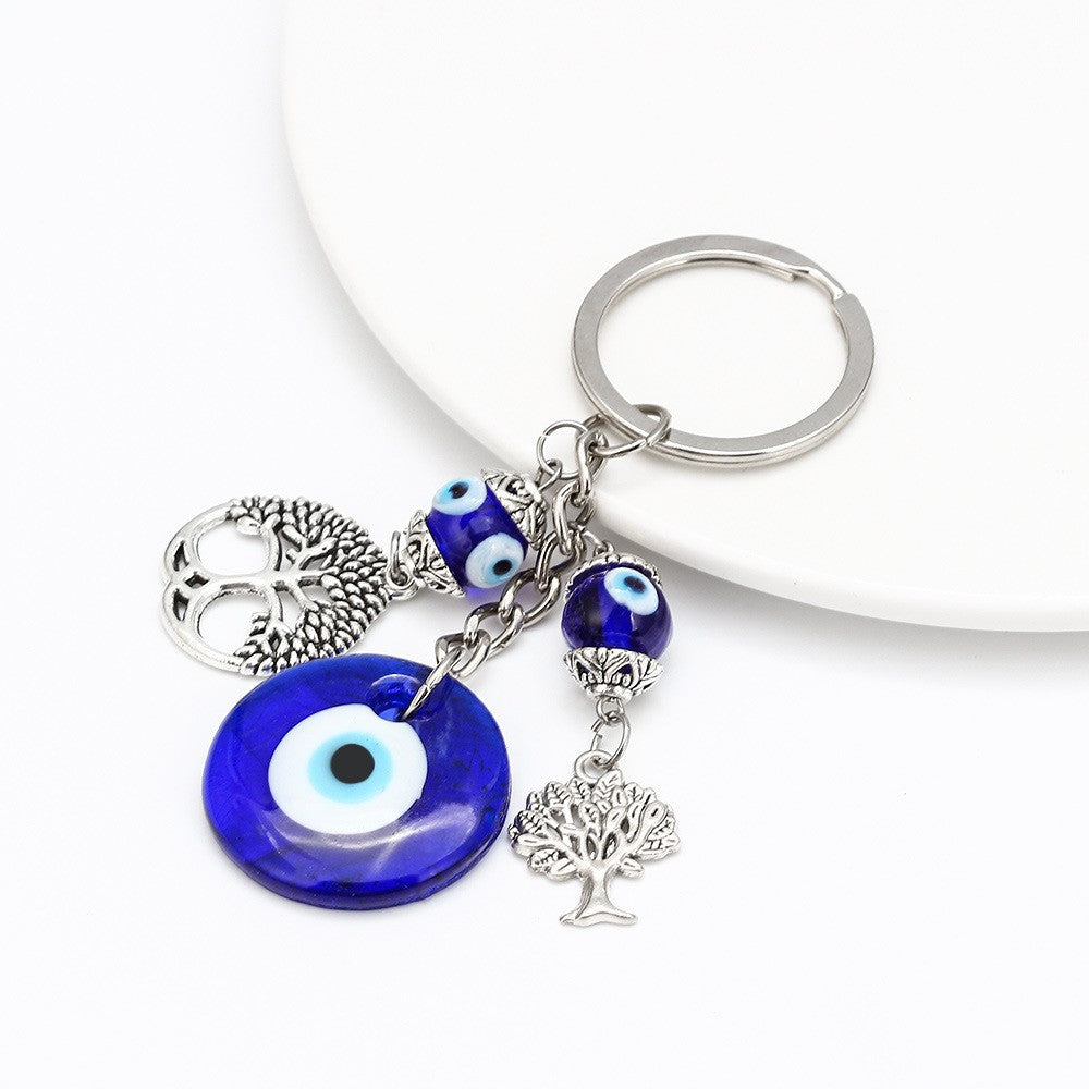 Evil Eye Hamsa Charm Keychain - Color_07