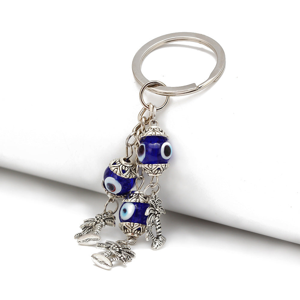 Evil Eye Hamsa Charm Keychain