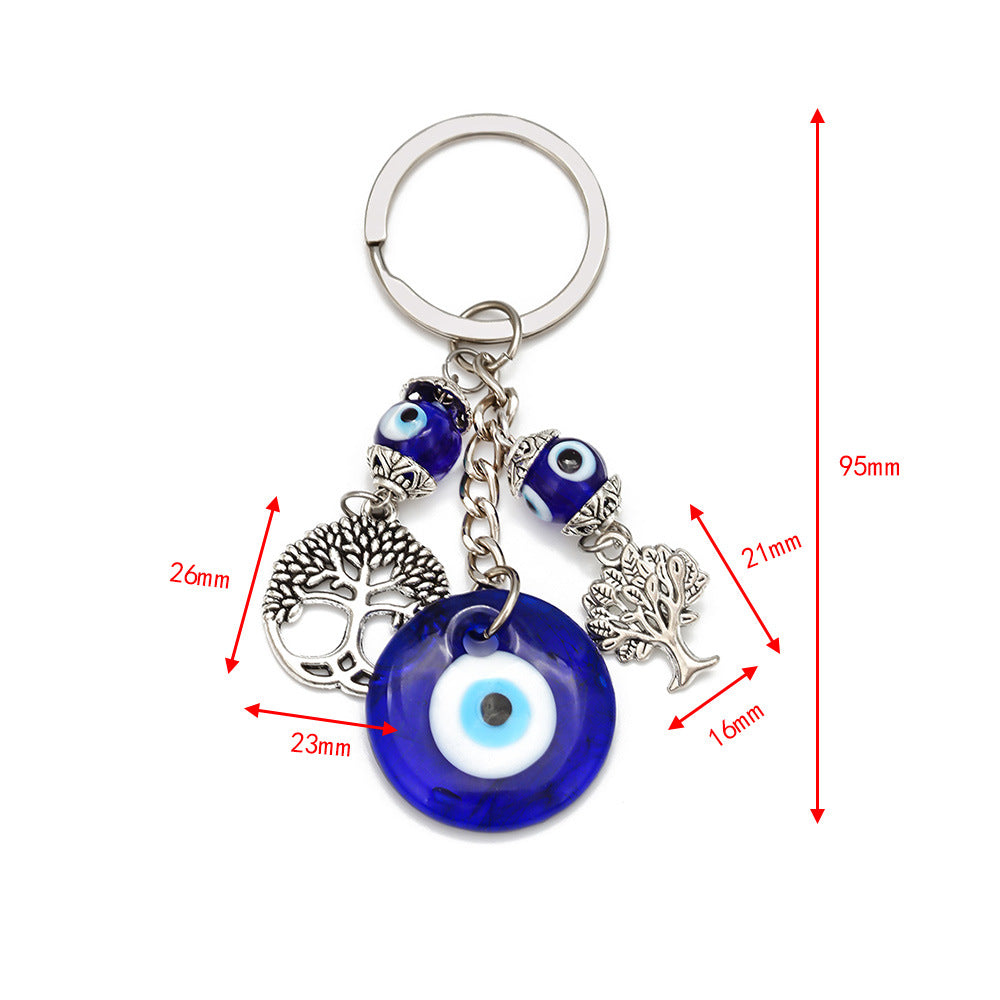Evil Eye Hamsa Charm Keychain - view 2